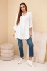 Cotton muslin shirt white