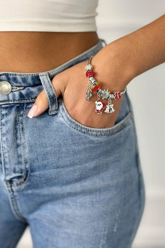 Christmas Bracelet SL433-29 Santa Claus with a sack