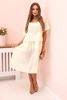 Damenkleid aus Baumwolle mit lockerer Passform gelb