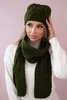 Women's set with a shawl Michalina K415 khaki