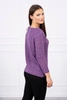 Openwork sweater purple