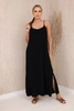 Long dress with straps black