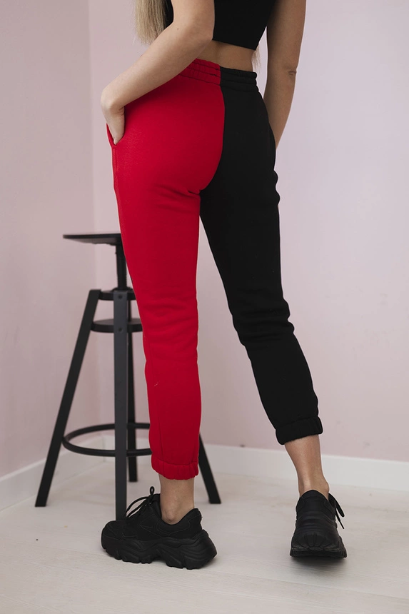 Damen-Jogginghose mit QUEEN-Schriftzug rot