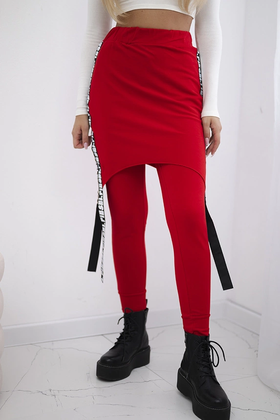 Pants/Suit with selfie lettering red