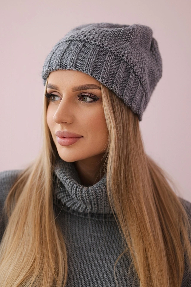 Damenmütze Danuta K331 dunkelgrau