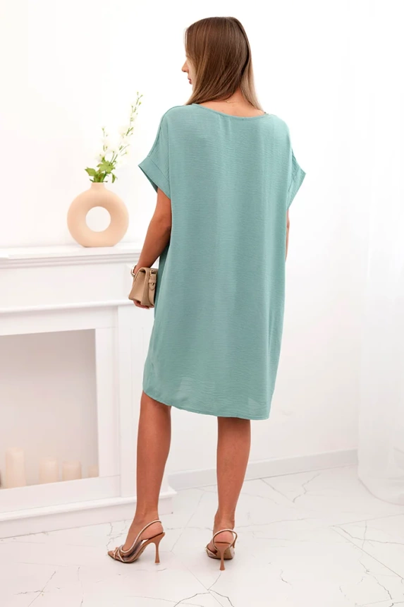 Kleid mit Taschen dunkles Mint