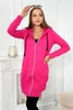 Hooded sweatshirt with hood fuchsia