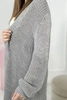 Sweater long cardigan dark gray