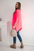 Übergroße Bluse rosa neon