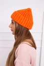 Čepice s rolováním Magda K293 orange neon