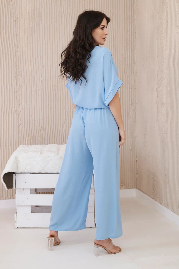 Bluse und Hosen-Set blau