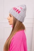Women's cap London K385 gray