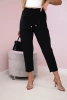 Punto trousers tied at the waist black