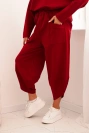 Komplet Punto Milano Winter bluza + spodnie bordowy