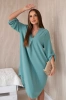 V-neck dress dark mint