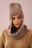 Women's set with fleece Merry K202 brown+foxy
