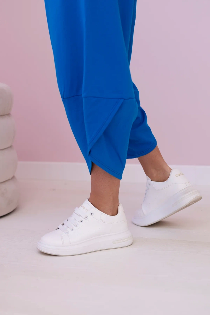 Cotton sweatshirt pants set cornflower blue