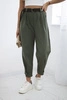 Punto trousers with leg closure khaki