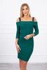 Sukienka z szerokimi ramiączkami zielona