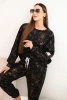 Damen Oversize-Sweatanzug mit Stone-Wash-Effekt braun