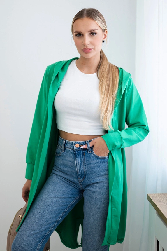 Bedruckte hellgrüne Jacke