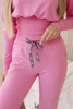 Set with wide cuffs light pink