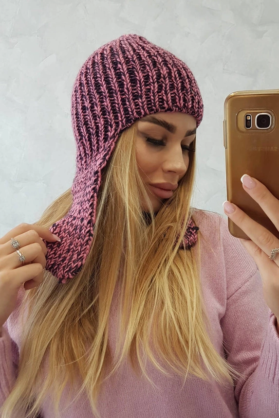 Moteriški ausinukai Jana K314 violetinė+žalia