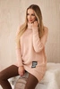 Turtleneck sweater dark powder pink