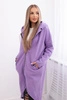 Long insulated sweatshirt violet