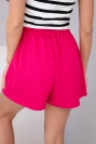 Šortky s viskózou uviazané v páse fuchsia
