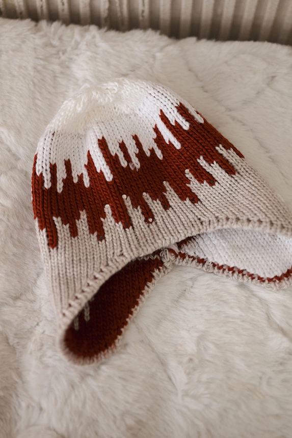 Women's cap Nikol K405 white+foxy+beige