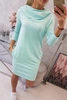 Dress with a hood and pockets mint