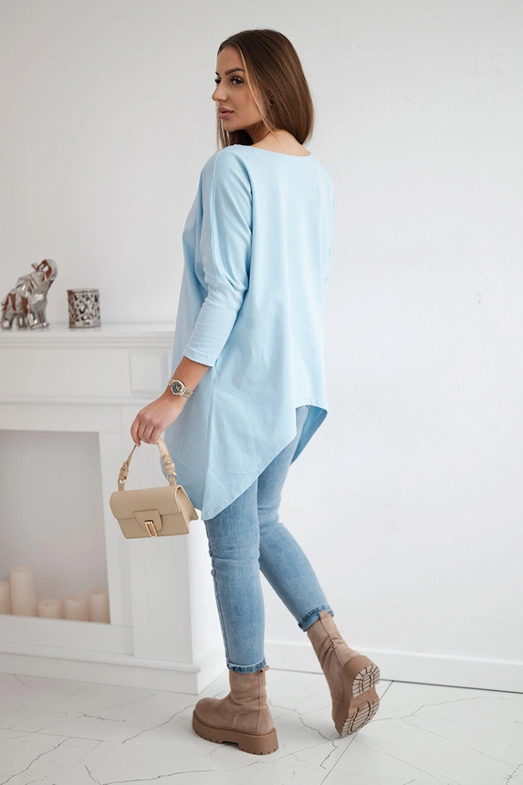 Blouse oversize azure