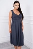 Dress with wide straps graphite