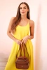Long dress with straps yellow
