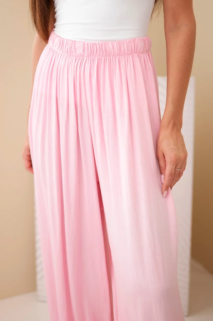 Damen-Viskosehose mit weitem Bein fango