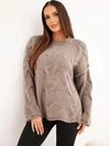 A sweater women's with a loose cut without fastening fango