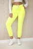 Cotton pants yellow neon