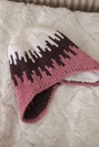 Dámská čepice Nikol K405 white+bordeaux+pink