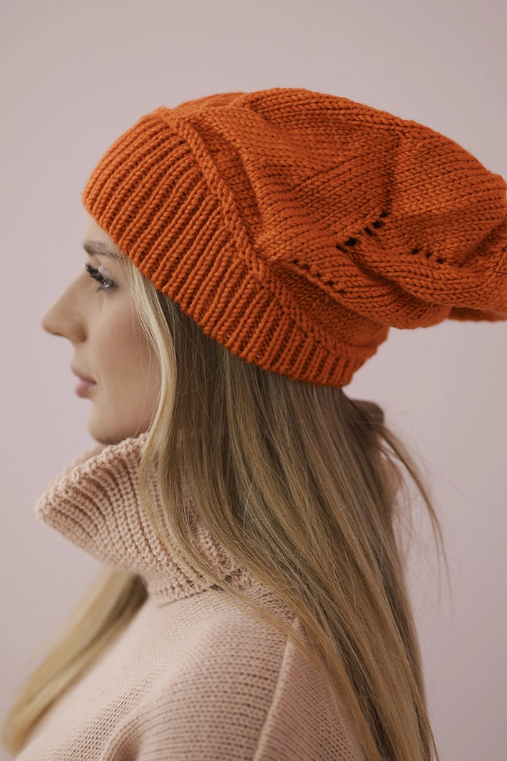 Ingrid moteriška kepurė K371 oranžinė