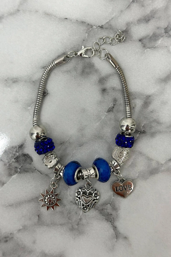 Armband SL433-46 kornblumenblau