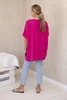 Oversized blúzka s príveskom fuchsia