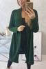 Sweater with batwing sleeve dark green