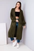 Sweter długi kardigan khaki