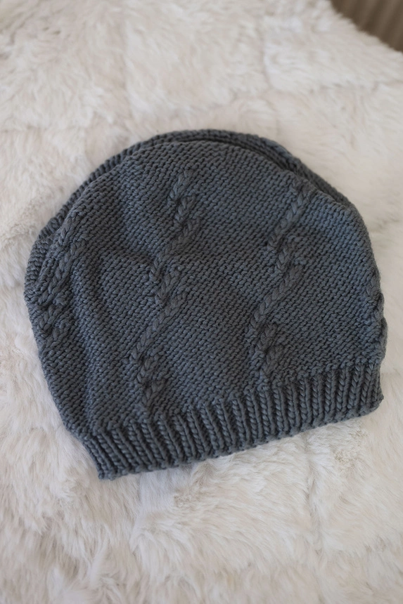 Women's cap Lorena K377 dark grey