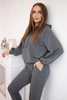 Sweatshirt set with a hood graphite
