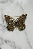 Brosche Schmetterling A-2-21-7 Aprikosen + Gold