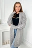 Sweater Cardigan weave the braid gray