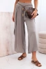 Women's viscose trousers with leg slit fango