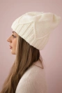 Women's cap Liliana K375 ecru